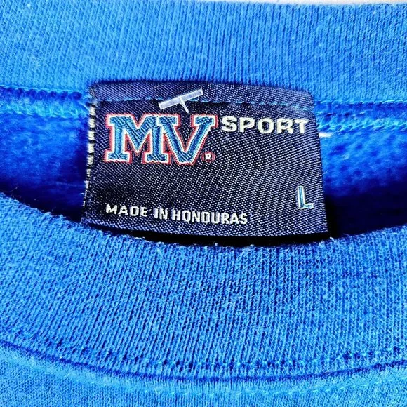 Vintage MV Sport Miami Dade College Sweatshirt, Blue White, Sz L - Picture 6 of 7